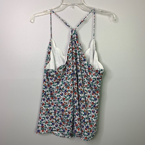 J.Crew Factory Scalloped Cami Tank Floral 14 B-80 - Picture 7 of 7